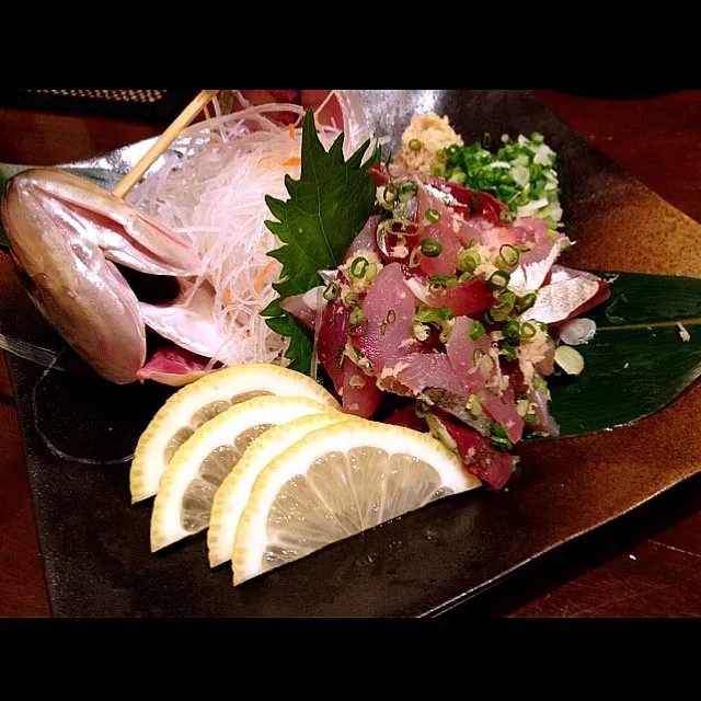 Snapdishの料理写真:Aji Sashimi|Akira OGASAWARAさん