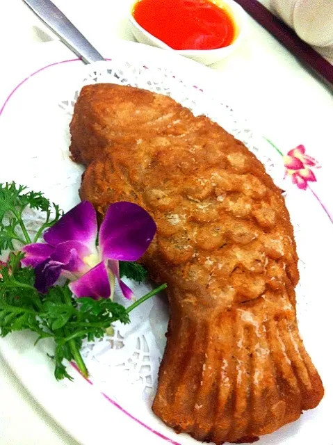 [素食]芋頭魚 Fried taro fish with sweet & sour sause|PeonyYanさん