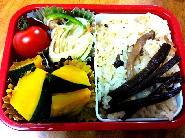 初投稿！鯵の南蛮漬けとかぼちゃの弁当|もえさん