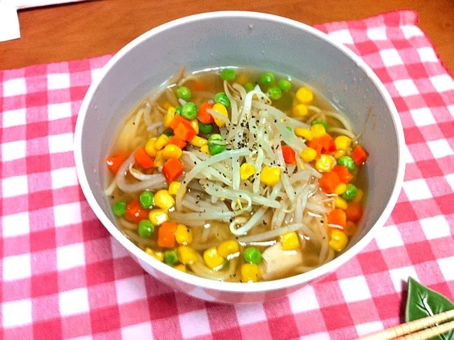 もやしたっぷり鶏ガララーメン|あーちゃんさん