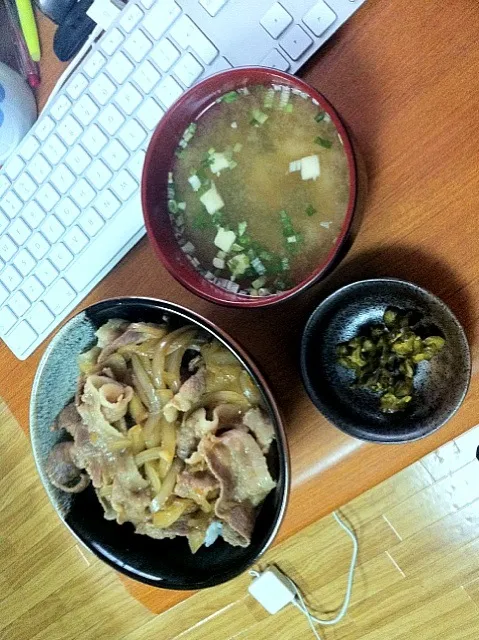 Gyudon and Miso soup set|Jordin van Deylさん