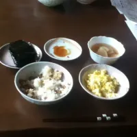 納豆巻、卵焼き、味噌汁|おれおさんどさん