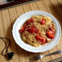 完熟トマトのパスタ|神出高志さん