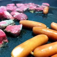 Snapdishの料理写真:鉄板焼きパーティ…。|ryoさん