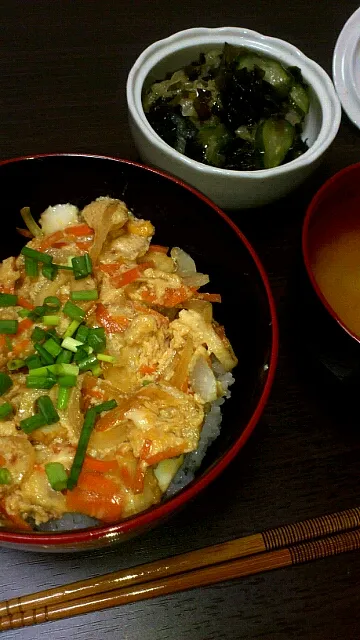 Snapdishの料理写真:ちくわの卵丼|山下さとみさん