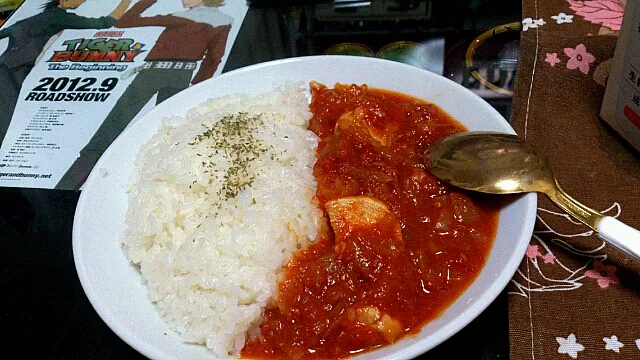 新玉ねぎと鶏肉のトマト煮|望月佑真さん