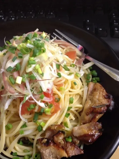 冷製和風薬味パスタ|inoさん