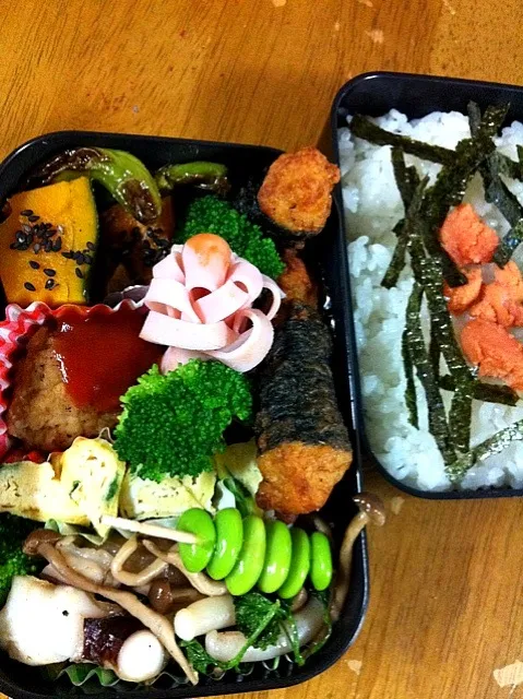 Snapdishの料理写真:冷凍残り物弁当|晃さん