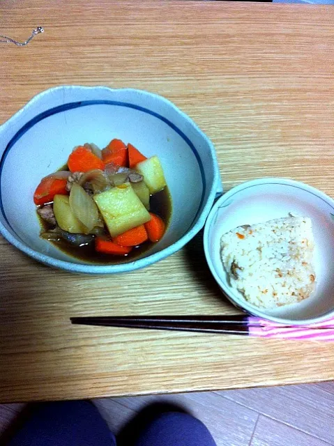 肉じゃが＆炊き込みご飯|ゆうさん