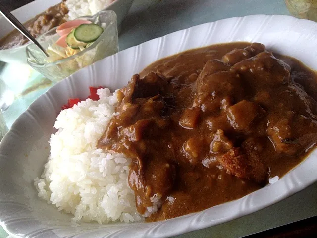 Snapdishの料理写真:カツカレーセット|magamura shinさん