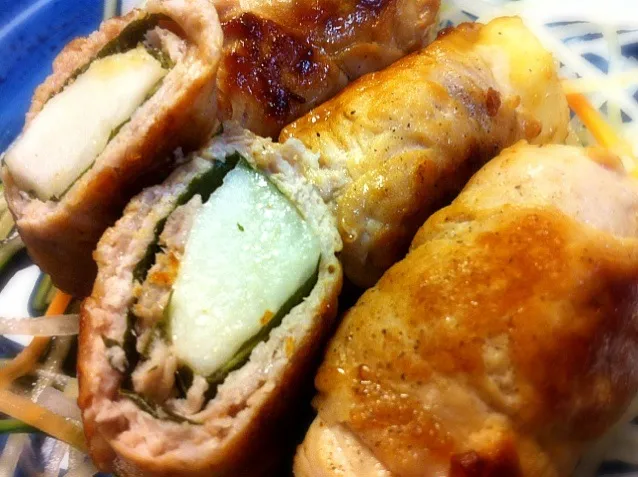 山芋梅しそ肉巻き|tomocarat.さん