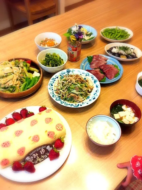 Snapdishの料理写真:姫ちゃんの一日早いお誕生会♪|yuriさん