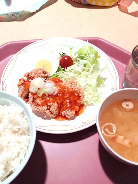 昨日は学食(^^)|ゆいさん