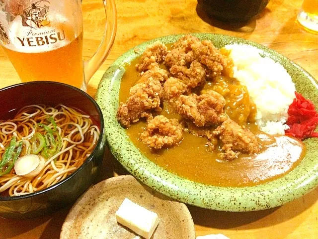 Snapdishの料理写真:唐揚げカレー|manpukupinkuさん