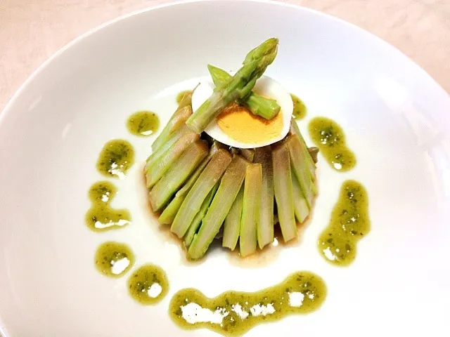 アボカドとマグロとアスパラのガトー仕立て|🍎ゆかりんご🍎さん