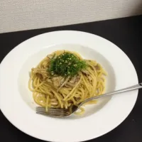 ツナとマイタケの和風パスタ|あいさん