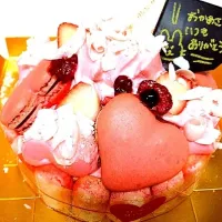 Snapdishの料理写真:母の日ケーキ|ogino kaoriさん