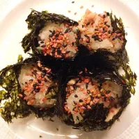 Sticky rice sushi