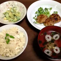 母の日手料理＊鯛めし＊鶏つくねの照り煮＊木の芽合えとお吸い物|SACHIHOさん