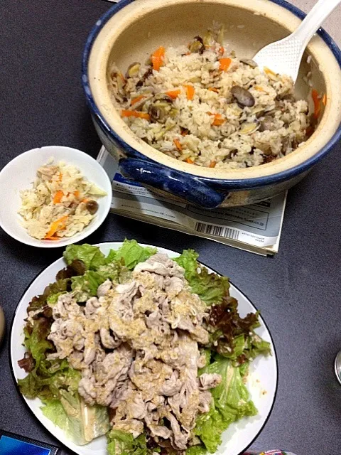 土鍋で釜飯|あおいちゃんさん