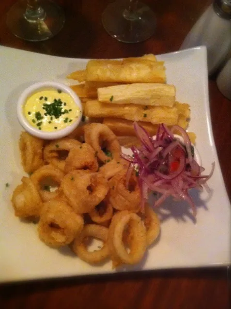 calamari and yucca appetizer|June J.さん