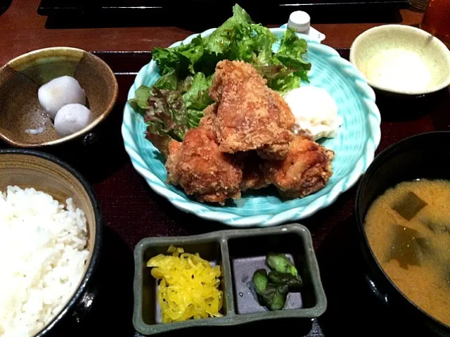 唐揚げ定食|ちびチップさん