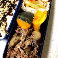 ナスと牛肉の炒め煮弁当。|miyo.さん