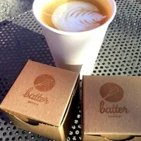 Snapdishの料理写真:Ritual latte & Batter Bakery treats|lisa irwinさん