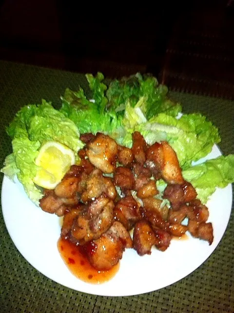 からあげのチリソースがけ|カーヤさん