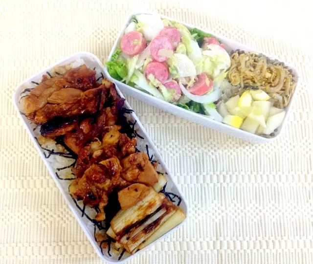 Snapdishの料理写真:焼き鳥🐔弁当|Cabezon.Nakamuraさん