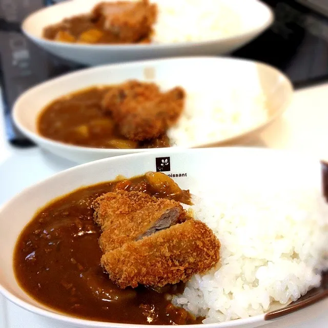 昨日の残り物でカツカレー|みきやん☺︎さん