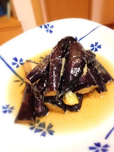 茄子揚げ煮浸し〜茄子続いてますが今日の暑さったら‼|くわまるさん