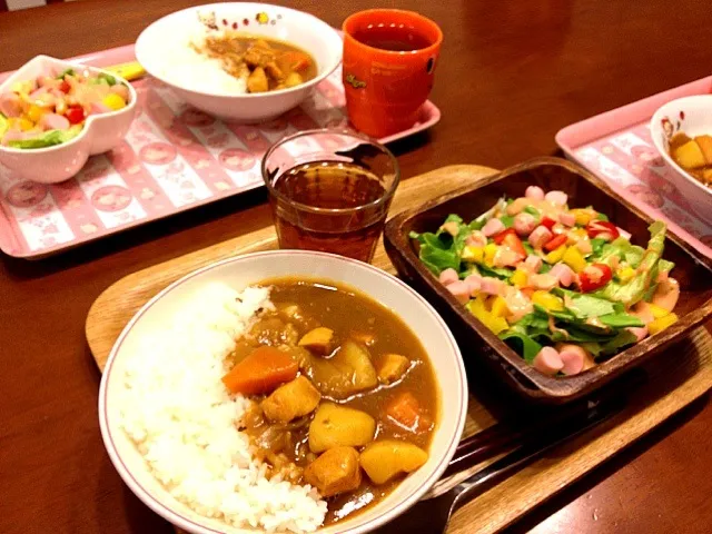 チキンカレー&サラダ|SPC2012さん