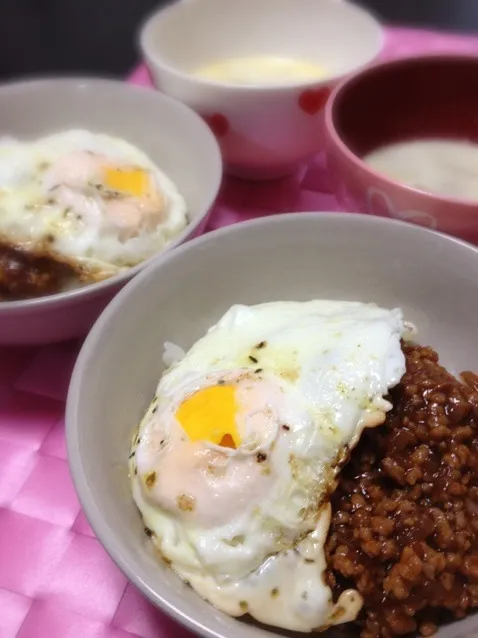 10分でハンバーグ丼|あゃさん