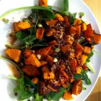 Snapdishの料理写真:butternut squash salad with soy balsamic glaze|Monicaさん