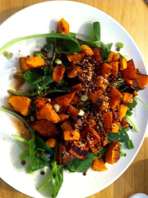 butternut squash salad with soy balsamic glaze|Monicaさん