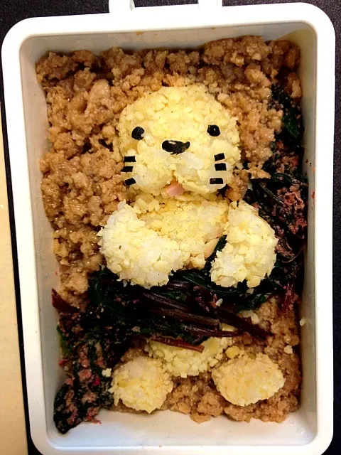 ぼのぼのそぼろ弁当|hamaemmaさん