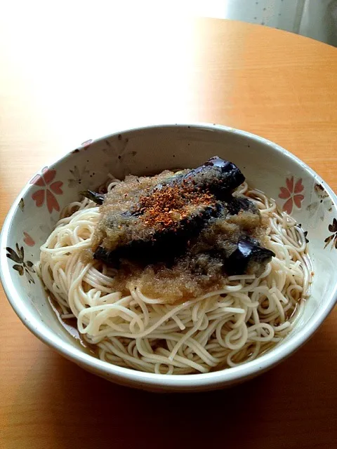 素麺茄子のっけ|くわまるさん