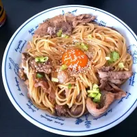 豚肉の甘ダレパスタ|misoloidさん