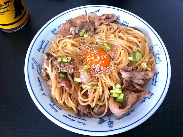 豚肉の甘ダレパスタ|misoloidさん