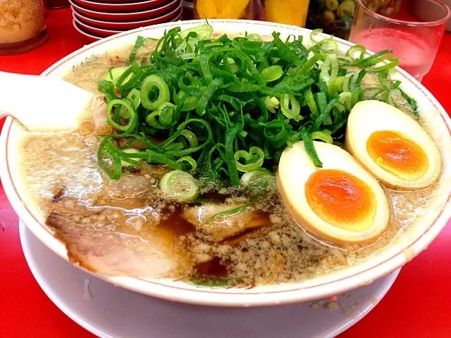 特製醤油肉玉ラーメン 背脂ネギ多め|Tomoさん