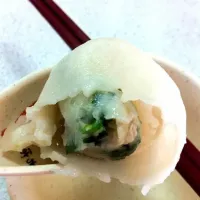 Snapdishの料理写真:韭菜魚肉水餃