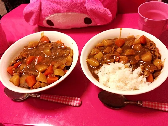 かすみん家でカレー|まみさん