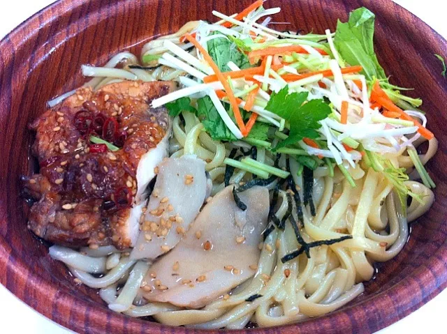 和風パスタ おだしで食べる 鶏と野菜の和風だし|まどろみさん