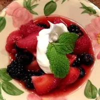 berries and masrcapone cheese|Caitlinさん