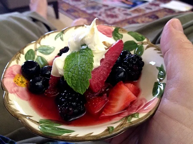 macerated fruit with marscapone|Chris Shannonさん