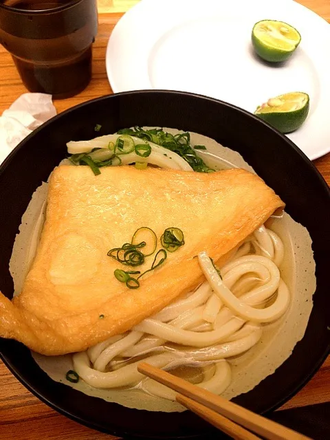 Snapdishの料理写真:山越うどん かけうどん|あしゃさん