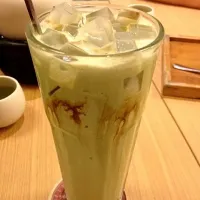 matcha shake with katen jelly|fan joonさん