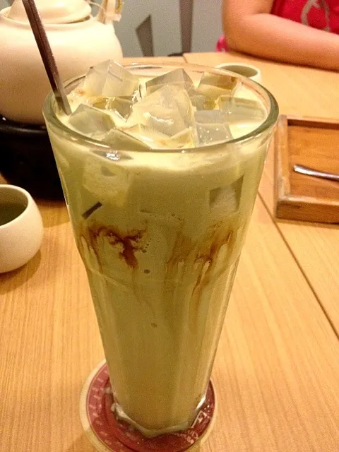 matcha shake with katen jelly|fan joonさん