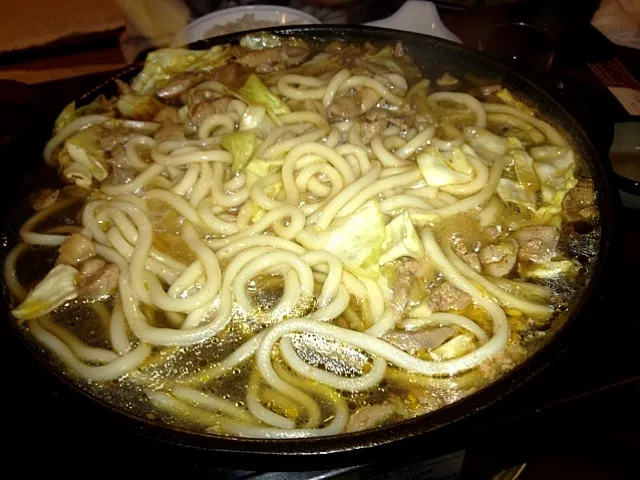 鶏ちゃん定食のしめ、うどん|たかひろさん